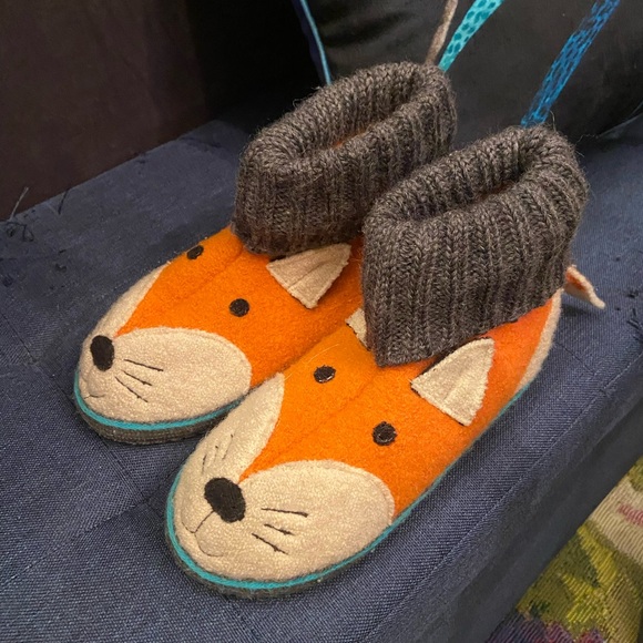 Garnet Hill Kids' Boiled Wool Slipper Boots by Haflinger - Picture 2 of 9